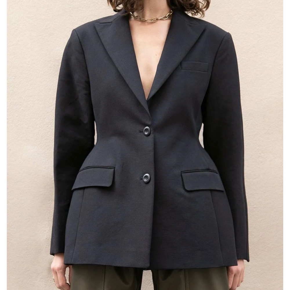The Frankie Shop Black Tailored Blazer